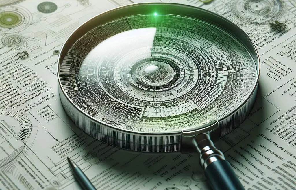 A magnifying glass on top of a report with the words Needs Analysis Introduction