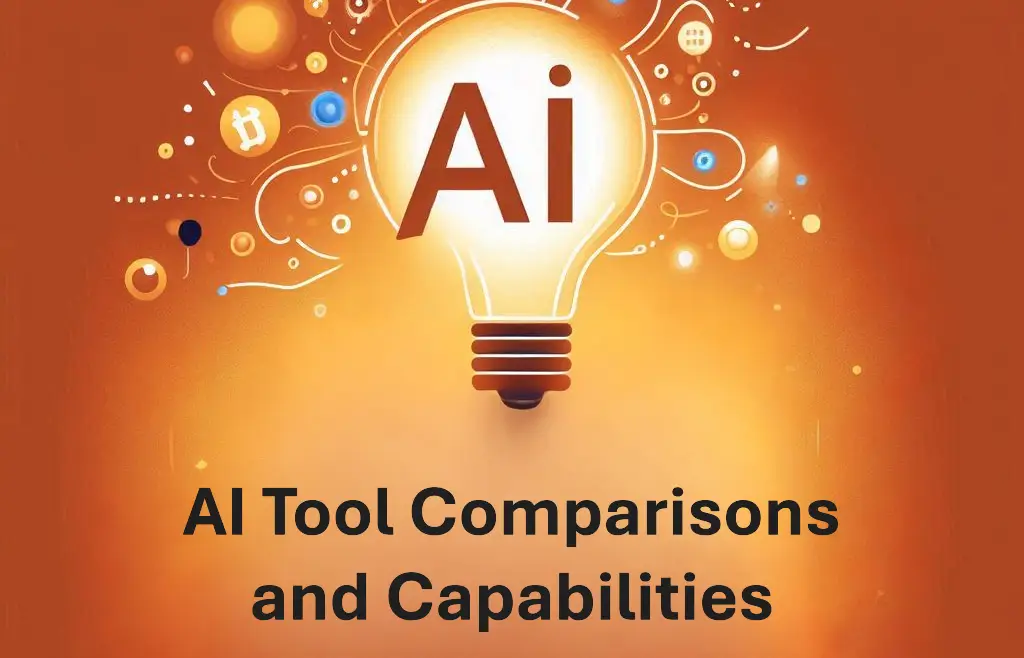 A lightbulb representing AI that reads AI Tool Comparisons and Capabilities