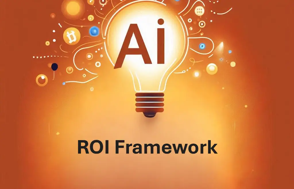 A lightbulb representing AI that reads ROI Framework