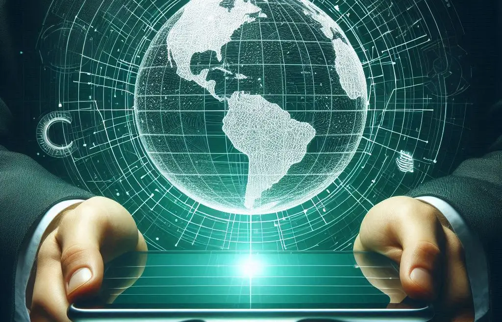 Hands holding globe with the words Subscription Training Program